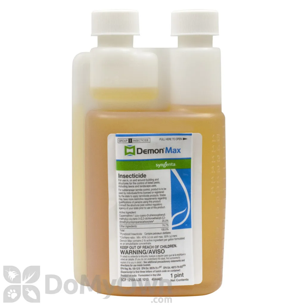 Demon Max chemical label